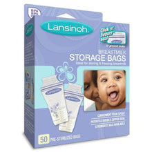 Load image into Gallery viewer, Lansinoh Breastmilk Storage Bags 6 oz - 50 ct