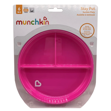 Load image into Gallery viewer, Munchkin Stay Put 6m+ Suction Plate - Pink