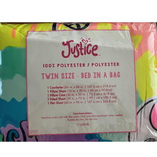 Load image into Gallery viewer, Justice Polyester Bed In A Bag Twin Size - Peace & Love