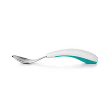 Load image into Gallery viewer, OXO Tot Fork & Spoon Set 12m+ - White/Teal