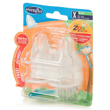 Load image into Gallery viewer, Evenflo Zoo Friends Soft Anatomic Nipple with Brush X Cut 2161211