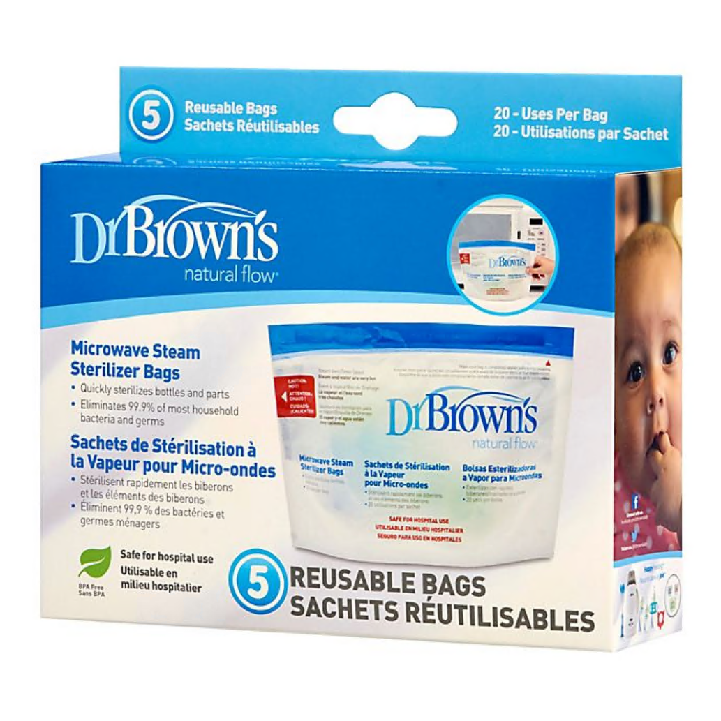  Dr. Brown's Microwave Steam Sterilizer Bags for Baby