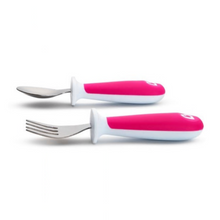 Load image into Gallery viewer, Munchkin Raise Toddler Fork & Spoon Set 12m+  - Pink