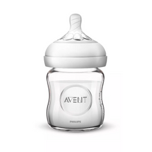 Load image into Gallery viewer, Philips Avent Natural Glass Baby Bottles 4 oz SCF701/37