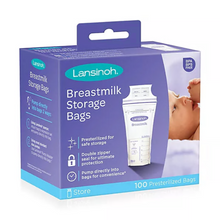 Load image into Gallery viewer, Lansinoh Breastmilk Storage Bags 6 oz - 100 ct