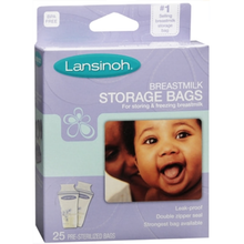 Load image into Gallery viewer, Lansinoh Breastmilk Storage Bags 6 oz - 25 ct
