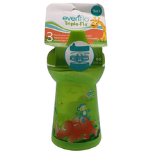 Load image into Gallery viewer, Evenflo Zoo Friends Triple Flo Tumbler 9m+ 10 oz 4071111 - Green