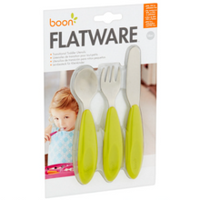 Load image into Gallery viewer, Boon Flatware Transitional Toddler Utensils 18m+ - Green