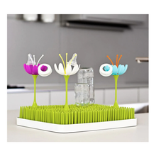 Load image into Gallery viewer, Boon Stem Grass and Lawn Countertop Drying Rack Accessory - Fuchsia