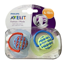 Load image into Gallery viewer, Philips Avent Free Flow Pacifiers 6 - 18m SCF172/22 - Green/Blue