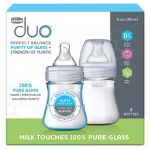 Load image into Gallery viewer, Chicco Duo Hybrid Baby Bottles with Invinci-Glass 5 oz