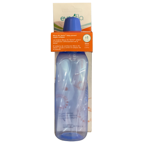 Evenflo Classic Twist Tinted Baby Bottle 8 oz 1113411 - Blue