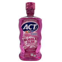 Load image into Gallery viewer, ACT Kids Bubblegum Blowout Fluoride Rinse 16.9 oz