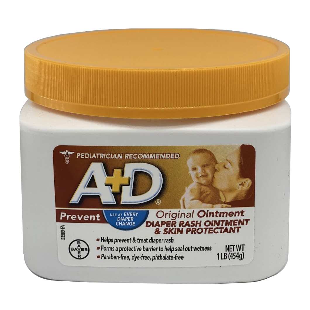 A+D Original Diaper Rash Ointment & Skin Protectant 16 oz