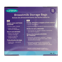 Load image into Gallery viewer, Lansinoh Breastmilk Storage Bags 6 oz - 100 ct