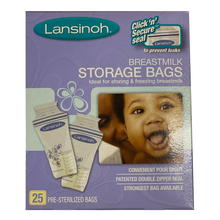 Load image into Gallery viewer, Lansinoh Breastmilk Storage Bags 6 oz - 25 ct