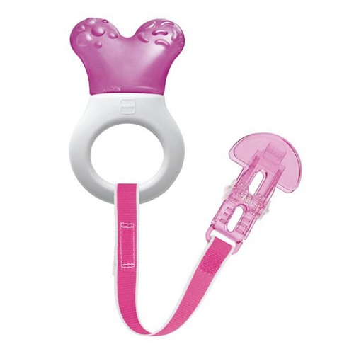 MAM Mini Cooler Teether with Clip - Girl
