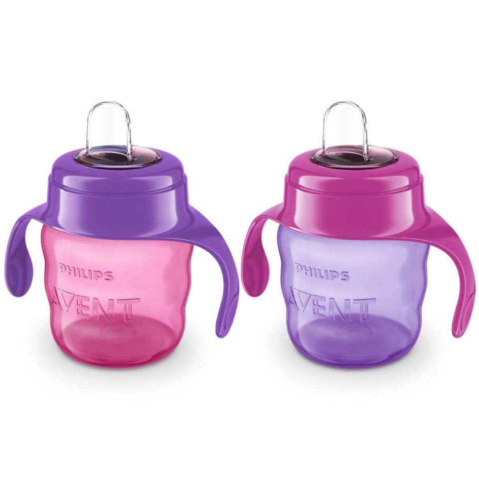 Philips Avent My Easy Sippy Cups 7 oz SCF551/22 - Girl Colors