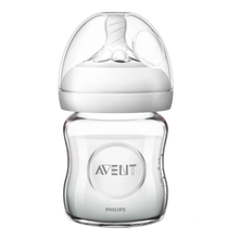 Load image into Gallery viewer, Philips Avent Natural Glass Baby Bottle 4 oz SCF701/17
