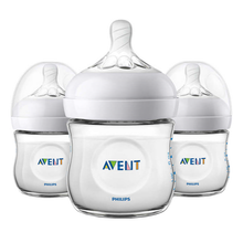 Load image into Gallery viewer, Philips Avent Natural Baby Bottles 4 oz SCF010/37 - Clear