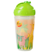 Load image into Gallery viewer, Evenflo Zoo Friends Insulated Straw Cup 10 oz 6428512 - Green
