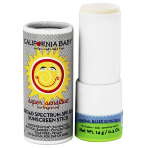 California Baby Super Sensitive SPF 30+ Sunscreen Stick 0.5 oz