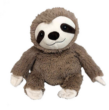 Load image into Gallery viewer, Warmies Microwavable Plush Sloth - Brown