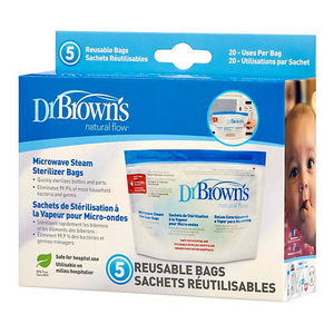Dr. Browns Microwave Steam Sterilizer Bags - 5 ct