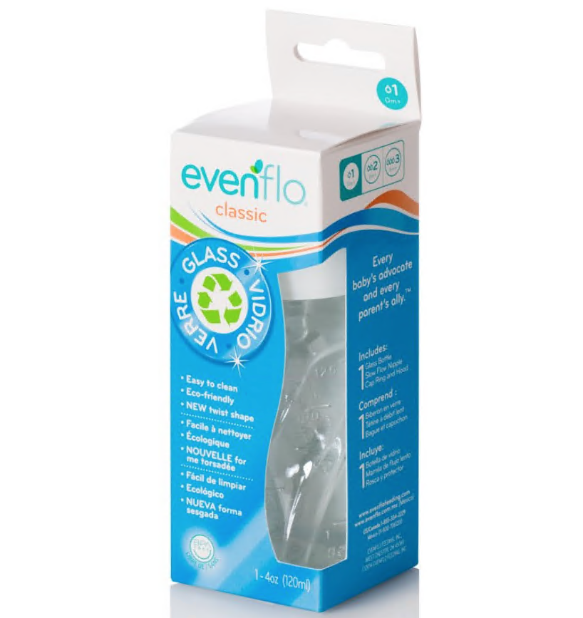 Evenflo Classic Glass Baby Bottle 4 oz 1014111 – Abytoys