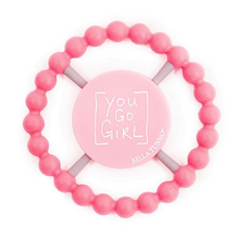 Load image into Gallery viewer, Bella Tunno &quot;You Go Girl&quot; Silicone Teether - Pink