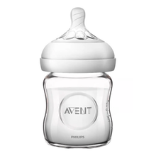 Load image into Gallery viewer, Philips Avent Natural Glass Baby Bottle 4 oz SCF701/17
