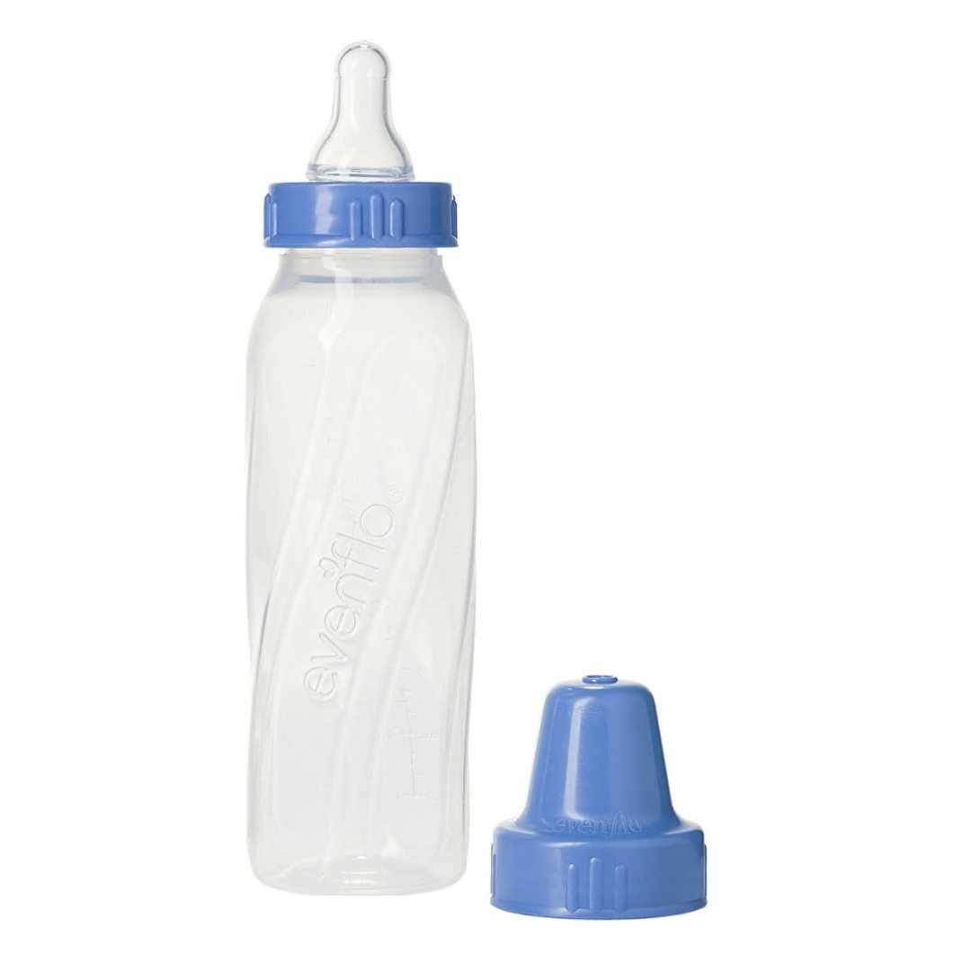 Evenflo Classic Micro Air Vents Baby Bottle 8 oz 1218111 - Blue