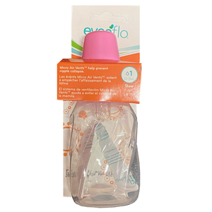 Evenflo Classic Twist Baby Bottle 4 oz 1216111 - Pink