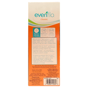 Evenflo Classic Micro Air Vents Baby Bottle 4 oz 1113311 - Orange