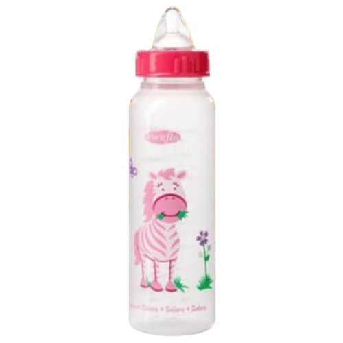 Evenflo Zoo Friends Baby Bottle with Anatomic Nipple 8 oz - Pink