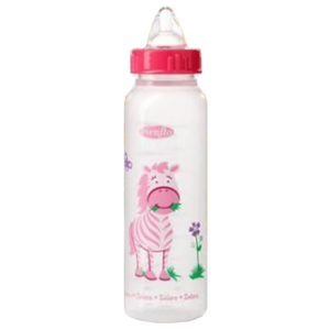 Evenflo Zoo Friends Baby Bottle with Anatomic Nipple 8 oz - Pink