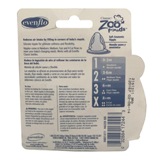 Load image into Gallery viewer, Evenflo Zoo Friends Soft Anatomic Nipple with Brush X Cut 2161211