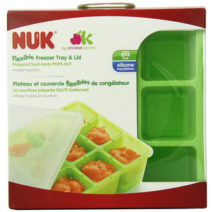 NUK Flexible Freezer Tray & Lid - Green