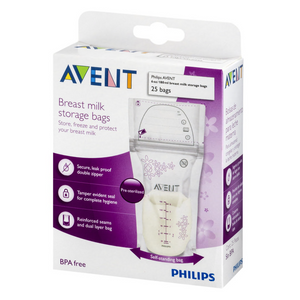Philips Avent Breast Milk Storage Bags 6 oz SCF603/25 - 25 ct