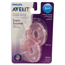 Load image into Gallery viewer, Philips Avent Soothie Pacifiers 3m+ SCF192/07 - Pink