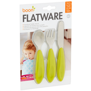 Boon Flatware Transitional Toddler Utensils 18m+ - Green