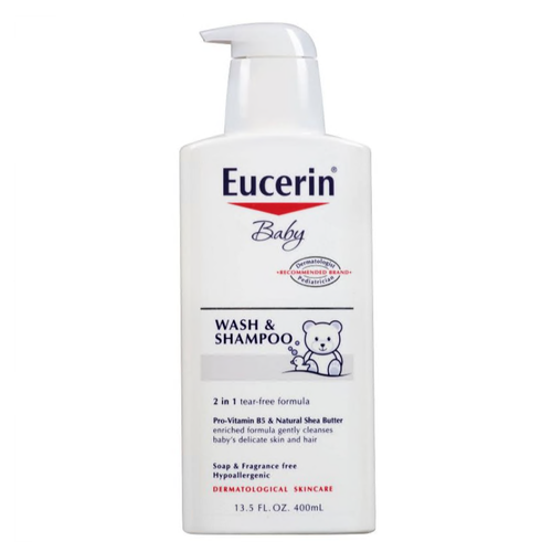 Eucerin Baby Wash and Shampoo 2 in 1 Tear Free Formula 13.5 oz
