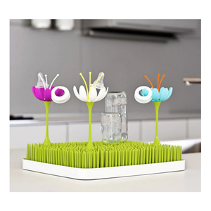 Boon Stem Grass and Lawn Countertop Drying Rack Accessory - Fuchsia