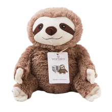 Load image into Gallery viewer, Warmies Microwavable Plush Sloth - Brown